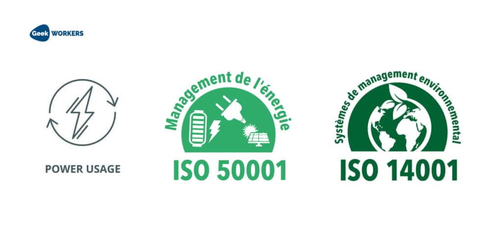hébergement web écologique, les normes ISO