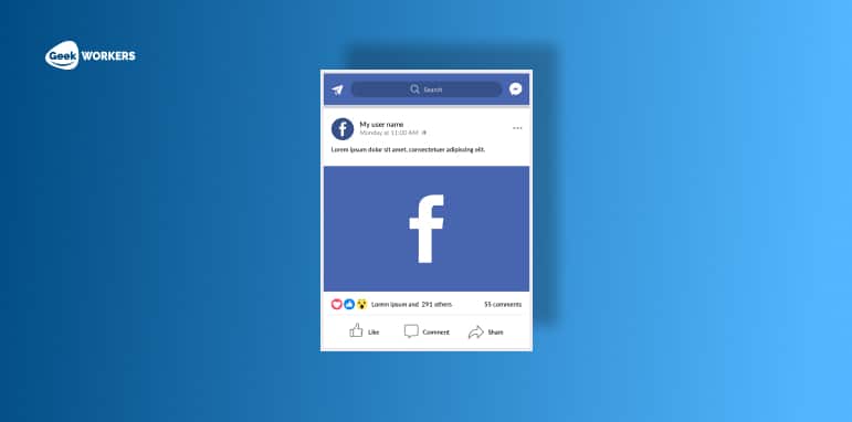 facebook ads: ad and post
