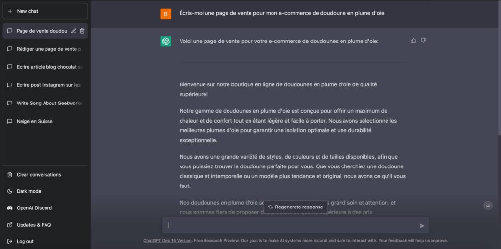 ChatGPT : le nouveau chatbot IA qui bouscule les codes du marketing de contenu - image GeekWorkers - 5