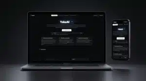 YakaAI Mockup Laptop MacBook et Mobile iPhone Portfolio Geekworkers