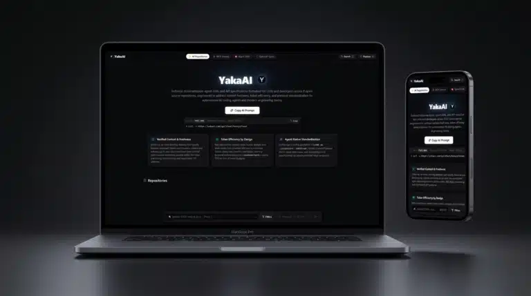 YakaAI Mockup Laptop MacBook et Mobile iPhone Portfolio Geekworkers