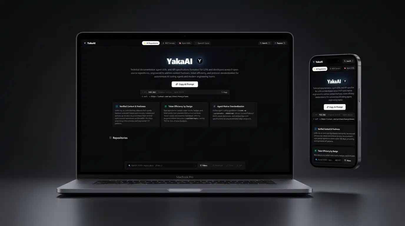 YakaAI Mockup Laptop MacBook et Mobile iPhone Portfolio Geekworkers